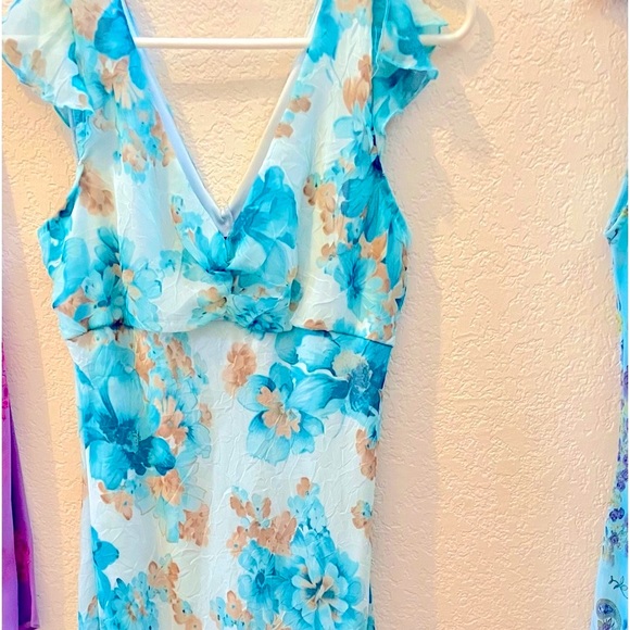 Vintage My Michelle chiffon floral dress - Picture 2 of 3